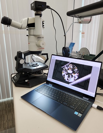 See your diamonds and jewelry under David's Advanced Microscope
